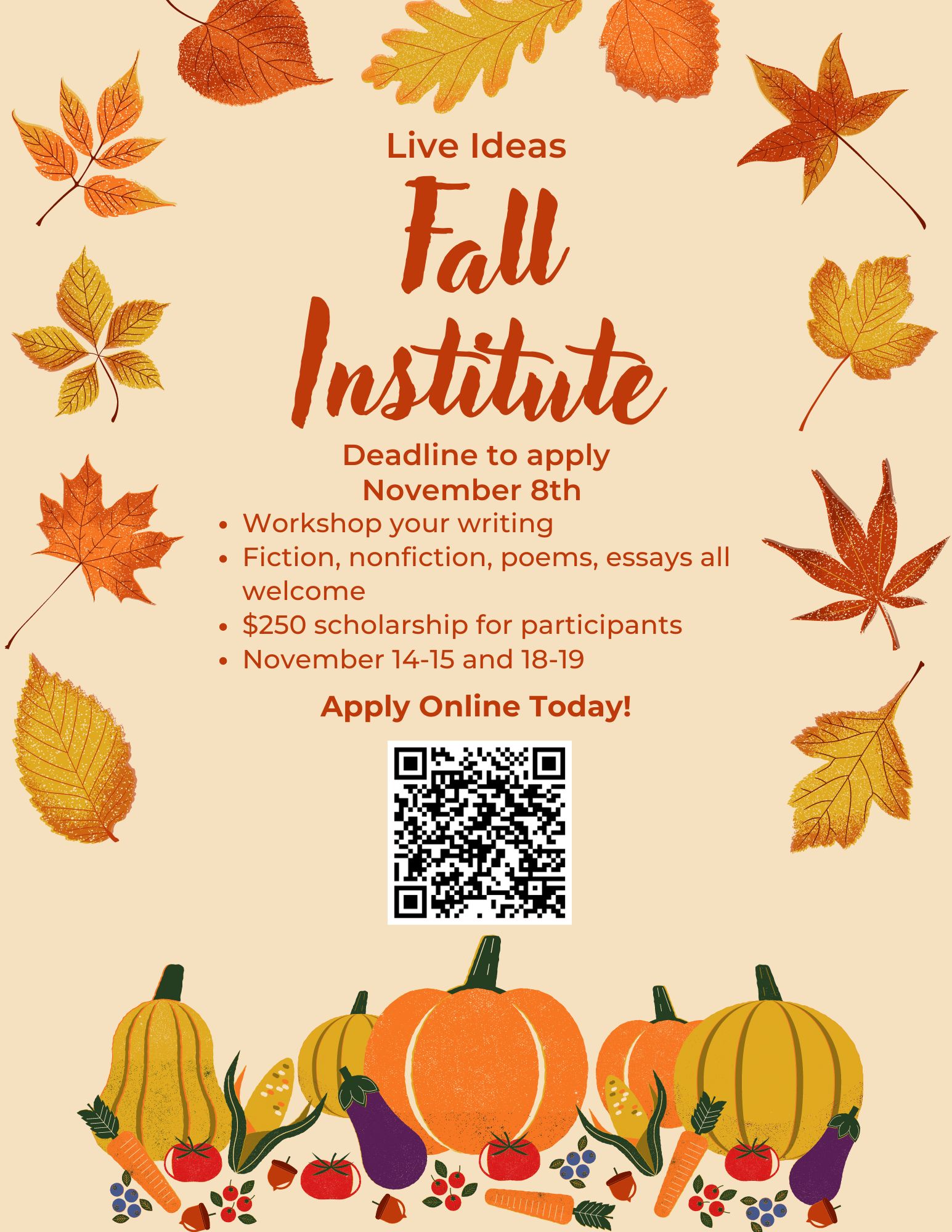 Fall Institute Live Ideas